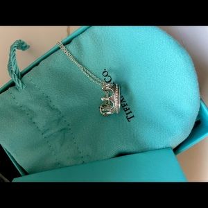 Tiffany crown charm & chain